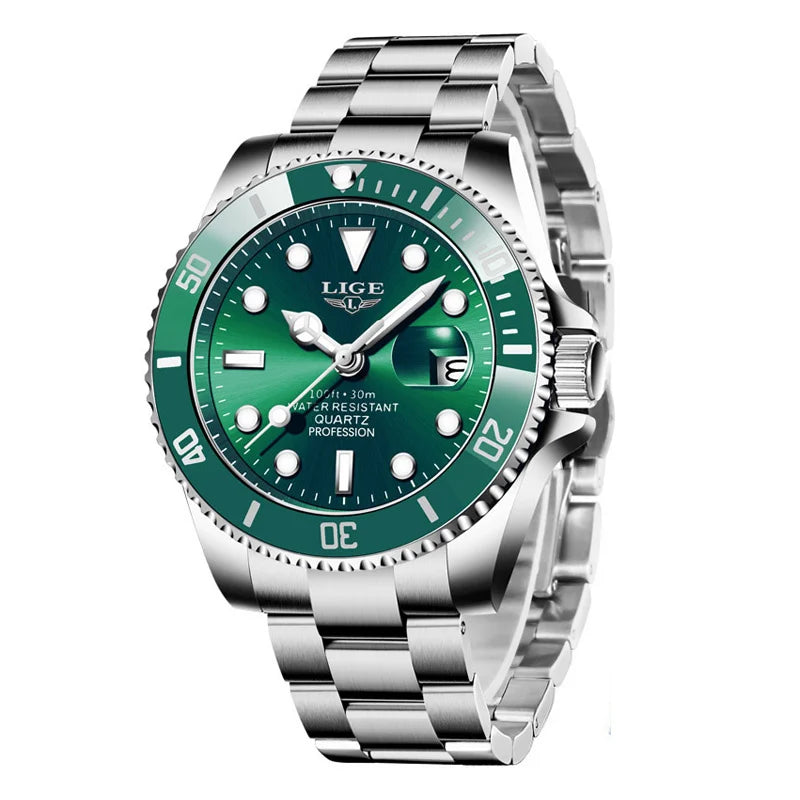 Reloj LIGE de Acero Inoxidable Quartz
