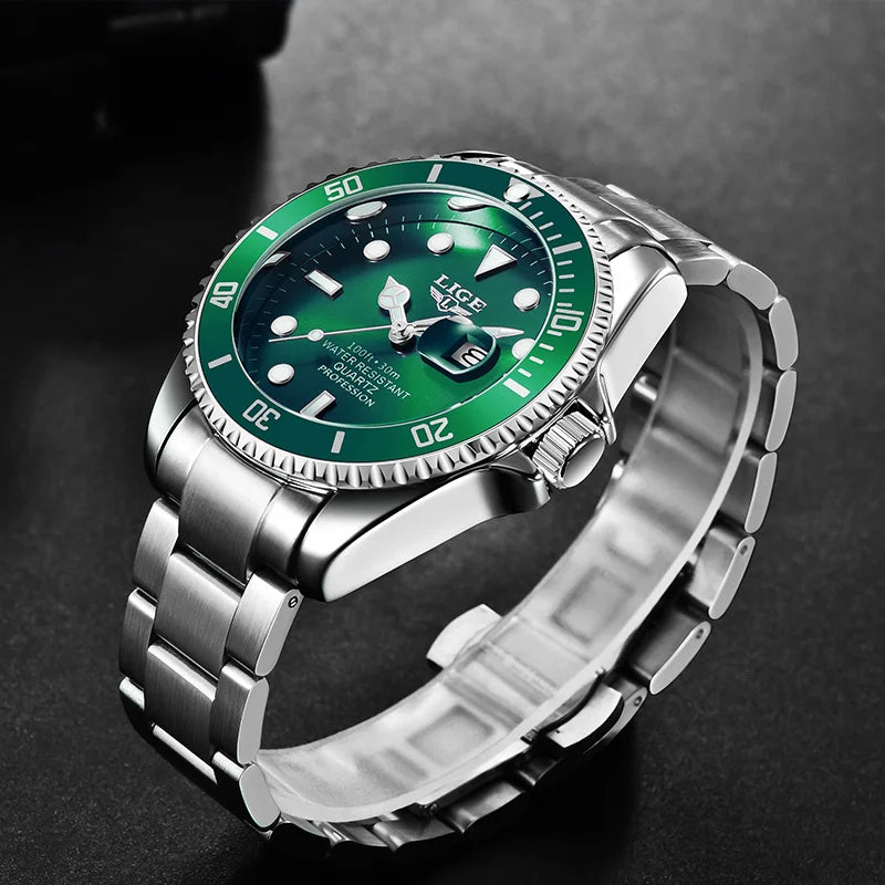 Reloj LIGE de Acero Inoxidable Quartz